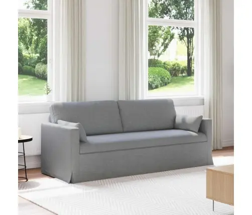 Dīvāns Gaiši Pelēks 198 X 78 X 80 Cm Metāls Vidaxl