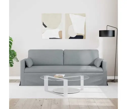 Dīvāns Gaiši Pelēks 198 X 78 X 80 Cm Metāls Vidaxl