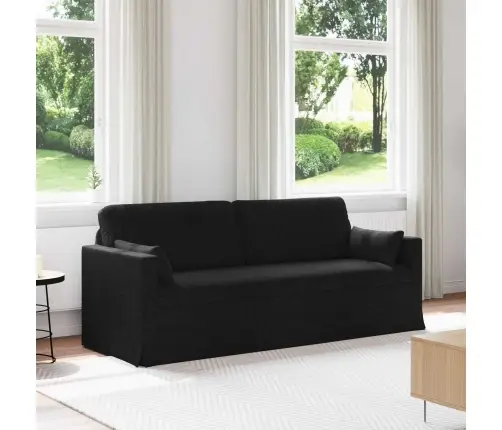 Sofa 180Cm Juoda Metalas