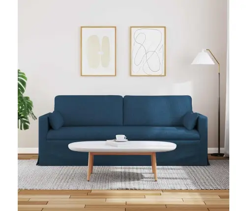 Sofa 180Cm Mėlyna Metalas