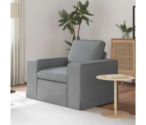 Dīvāns Gaiši Pelēks 102 X 80 X 82 Cm Metāls Vidaxl