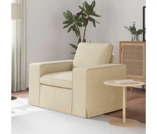 Dīvāns Krēmkrāsa 102 X 80 X 82 Cm Metāls Vidaxl