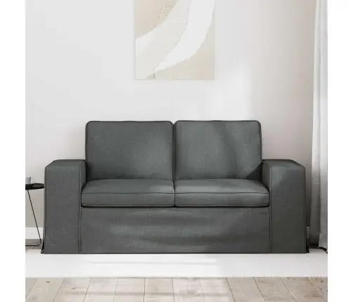 Dīvāns Tumši Pelēks 162 X 80 X 82 Cm Metāls Vidaxl