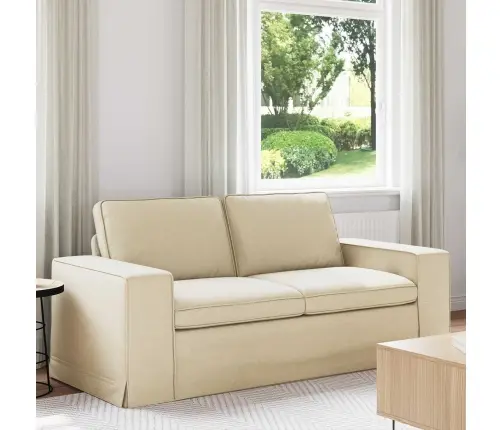 Dīvāns Krēmkrāsa 182 X 80 X 82 Cm Metāls Vidaxl