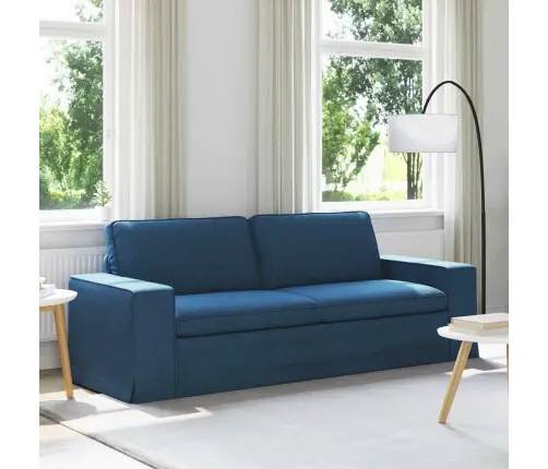 Sofa 180Cm Mėlyna Metalas