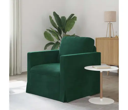 Dīvāns Tumši Zaļš Vidaxl