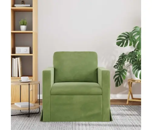 Sofa Šviesiai Žalia 78 X 78 X 80 Cm Aksomas