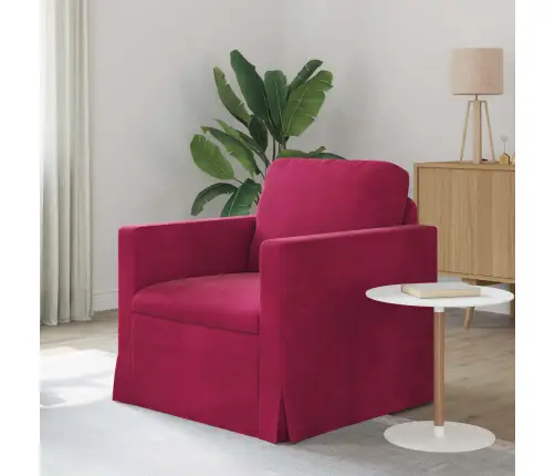 Sofa Vyno Raudona 78 X 78 X 80 Cm Aksomas