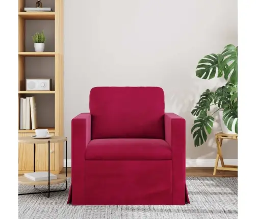 Sofa Vyno Raudona 78 X 78 X 80 Cm Aksomas