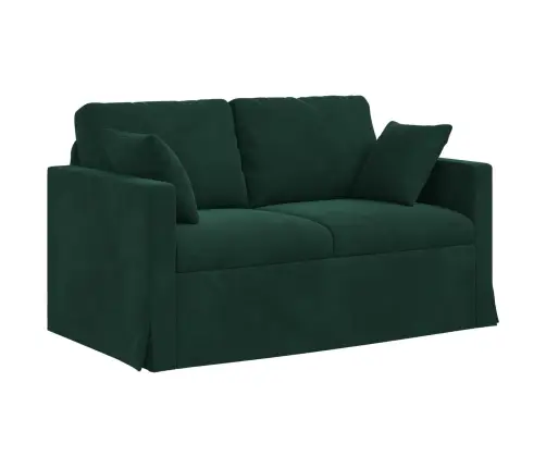 Dīvāns Tumši Zaļš Vidaxl