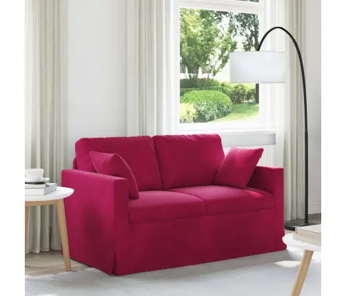 Sofa Vyno Raudona 138 X 78 X 80 Cm Aksomas