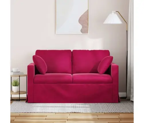 Sofa Vyno Raudona 138 X 78 X 80 Cm Aksomas