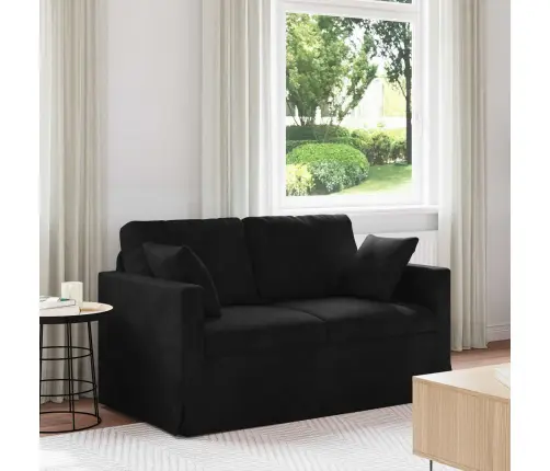 Sofa Juoda 138 X 78 X 80 Cm Aksomas