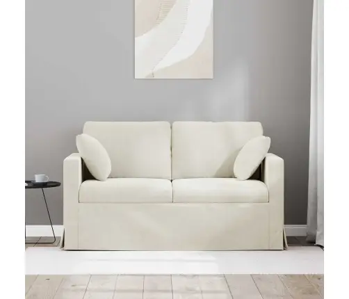 Sofa Kreminė 138 X 78 X 80 Cm Aksomas