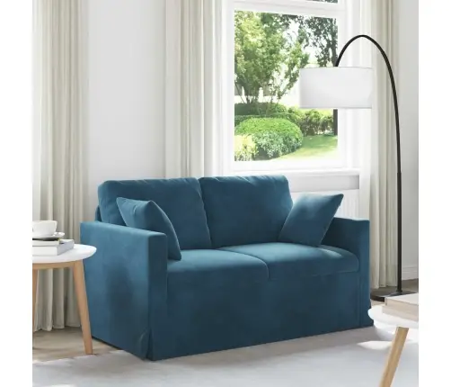 Diivan Sinine 138 X 78 X 80 Cm Samet