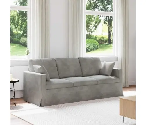 Dīvāns 180Cm Gaiši Pelēks Metāls Vidaxl