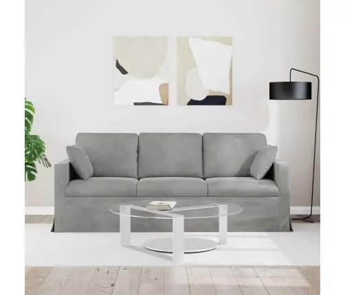 Dīvāns 180Cm Gaiši Pelēks Metāls Vidaxl