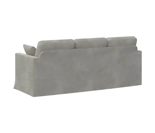 Dīvāns 180Cm Gaiši Pelēks Metāls Vidaxl