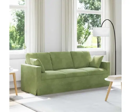 Sofa Šviesiai Žalia 198 X 78 X 80 Cm Aksomas