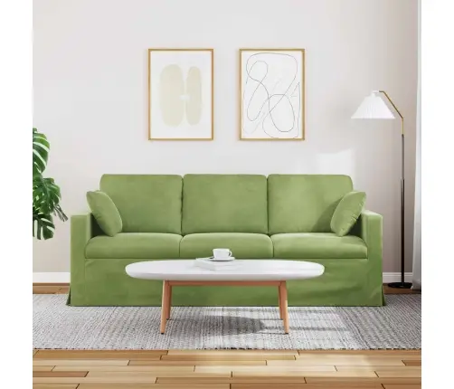 Sofa Šviesiai Žalia 198 X 78 X 80 Cm Aksomas