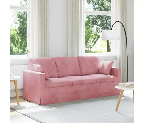 Dīvāns 180Cm Rozā Metāls Vidaxl