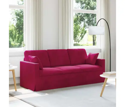 Sofa Vyno Raudona 198 X 78 X 80 Cm Aksomas