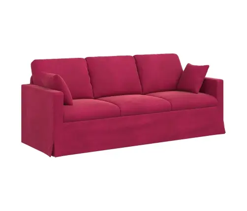 Sofa Vyno Raudona 198 X 78 X 80 Cm Aksomas