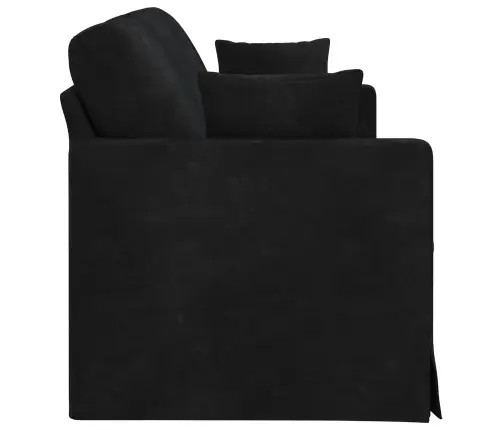 Dīvāns 180Cm Melna Metāls Vidaxl