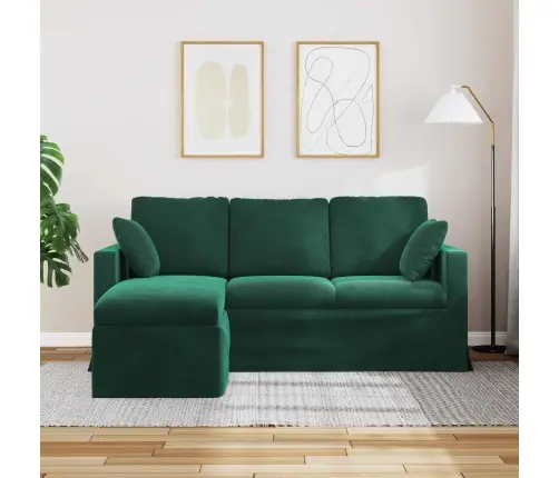 Diivan Tume Rohelise 198 X 134 X 80 Cm Samet