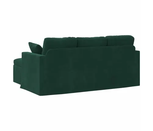 Diivan Tume Rohelise 198 X 134 X 80 Cm Samet