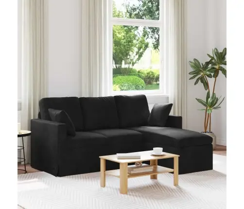 Sofa Juoda 198 X 134 X 80 Cm Aksomas