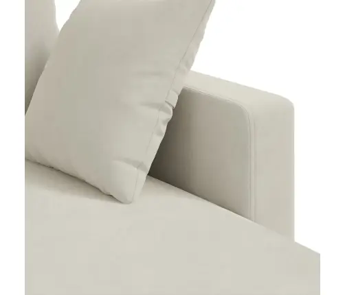 Dīvāns Krēmkrāsa Vidaxl