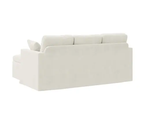 Dīvāns Krēmkrāsa Vidaxl