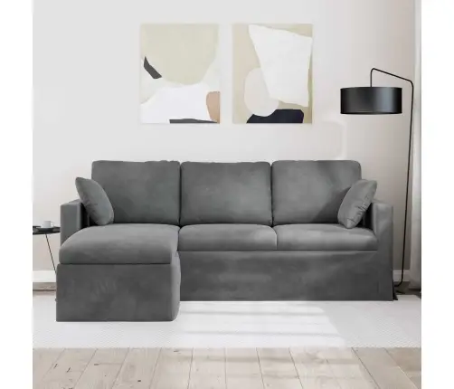 Dīvāns Tumši Pelēks Vidaxl