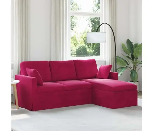 Dīvāns Vīna Sarkans Vidaxl