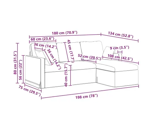Dīvāns Vīna Sarkans Vidaxl