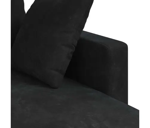 Dīvāns Melna Vispārējās Izmēri: 198 X 134 X 80 Cm (P X D X A) Vidaxl