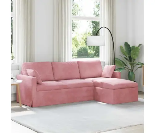 Dīvāns Rozā Vispārējās Izmēri: 228 X 134 X 80 Cm (P X D X A) Vidaxl