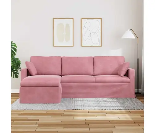 Dīvāns Rozā Vispārējās Izmēri: 228 X 134 X 80 Cm (P X D X A) Vidaxl