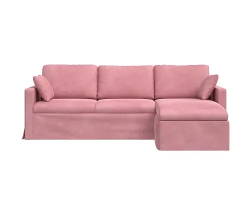 Dīvāns Rozā Vispārējās Izmēri: 228 X 134 X 80 Cm (P X D X A) Vidaxl