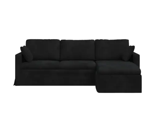 Sofa Juoda 198 X 134 X 80 Cm Aksomas