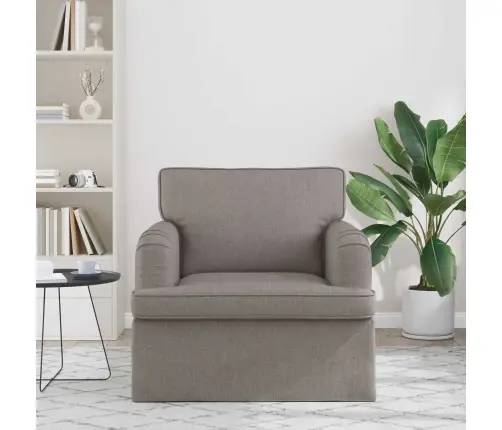 Dīvāns Pelēkbrūna 142 X 80 X 85 Cm Metāls Vidaxl