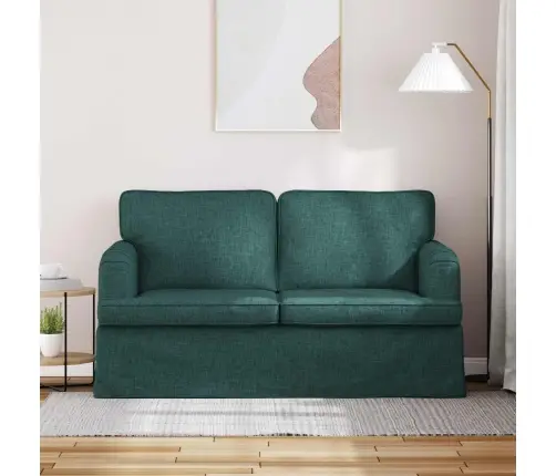 Dīvāns Tumši Zaļš 142 X 80 X 85 Cm Metāls Vidaxl