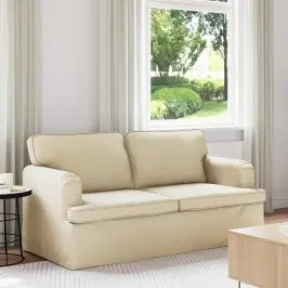 Sofa 140Cm Kreminė Metalas