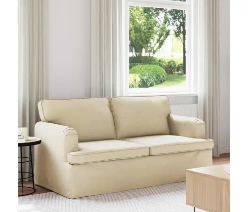 Sofa 140Cm Kreminė Metalas