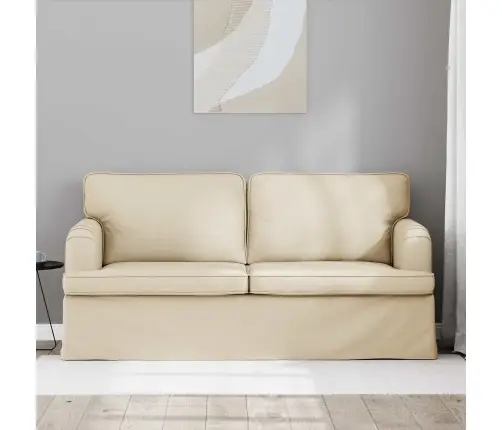 Sofa 140Cm Kreminė Metalas