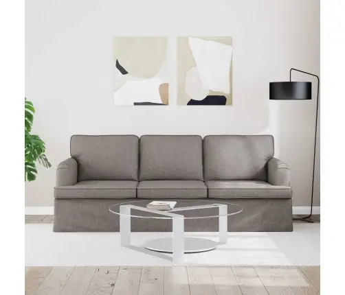 Dīvāns Pelēkbrūna 142 X 80 X 85 Cm Metāls Vidaxl