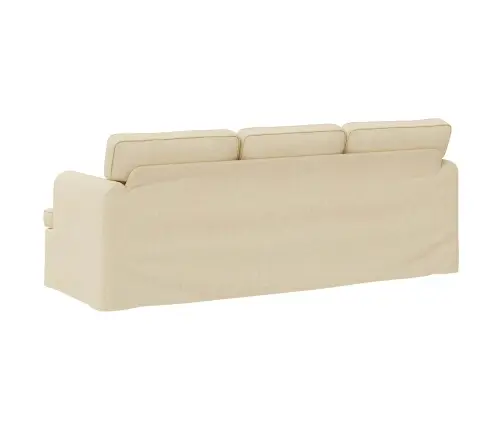 Dīvāns Krēmkrāsa 142 X 80 X 85 Cm Metāls Vidaxl