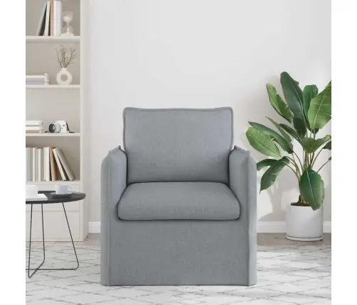 Dīvāns 60Cm Gaiši Pelēks Metāls Vidaxl