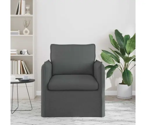 Sofa Tamsiai Pilka 195 X 82 X 85 Cm Audinys